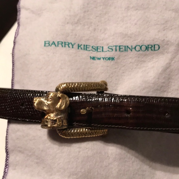 Barry Kieselstein-Cord Accessories - Kieselstein-Cord Lizard belt - Retriever Buckle